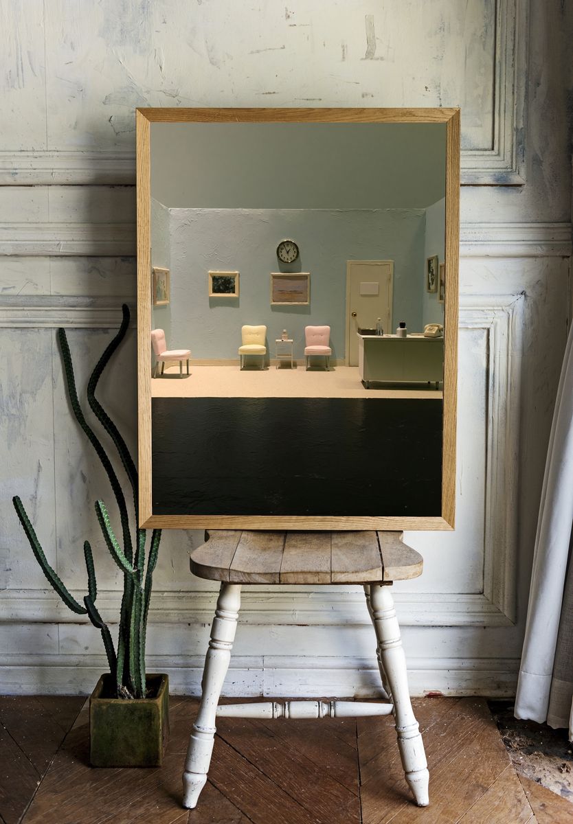 Pastel Waiting Room Photography Poster. — room view 1