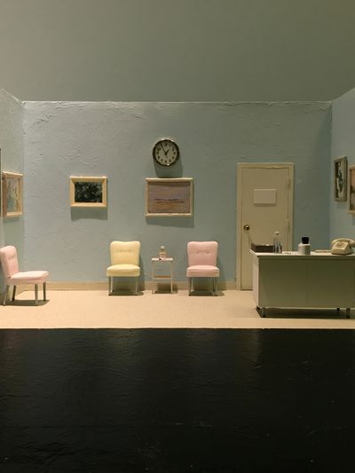 Pastel Waiting Room Photography Poster. poster