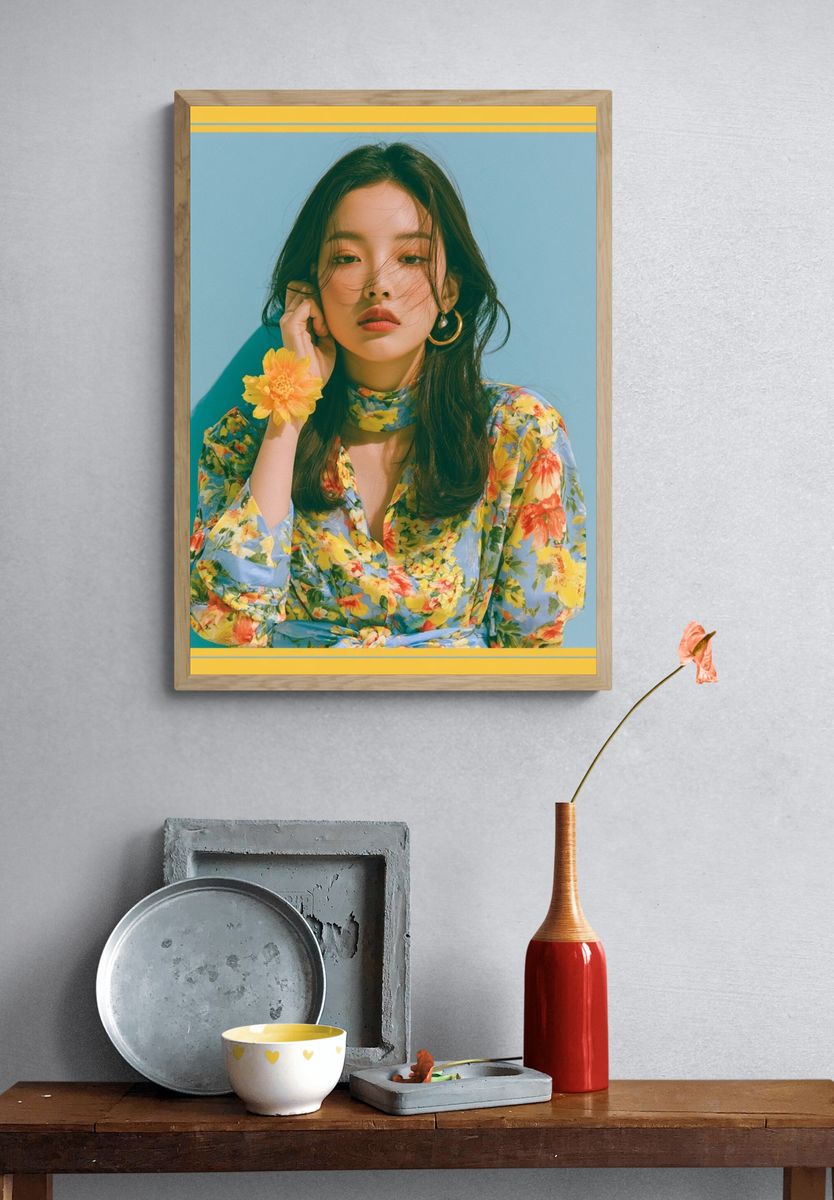 Floral Portrait Photography Poster. — room view 3