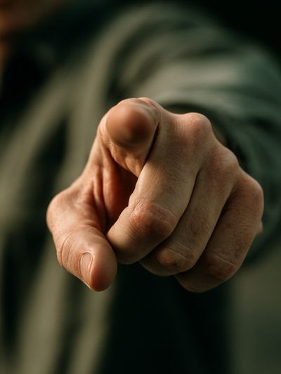 Pointing Hand Photography Poster. poster