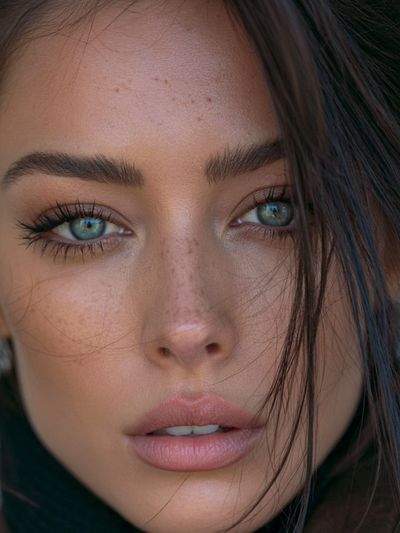 Blue-Eyed Portrait Photography Poster.