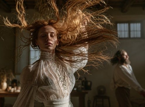 Dancing Woman Portrait Print. poster — photography art