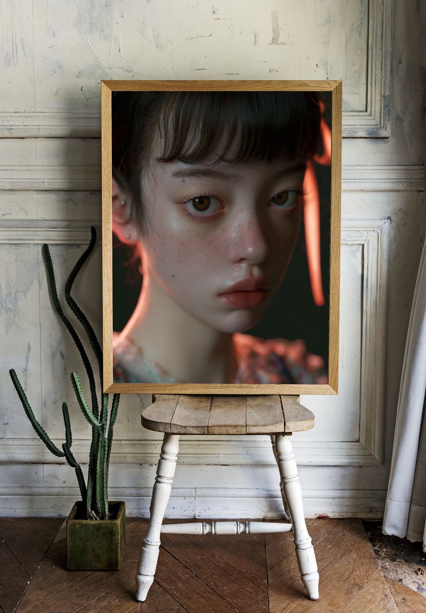 Soft Portrait Photography Poster. — room view 1