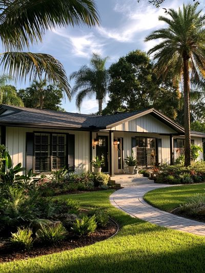 Tropical House Garden Photography Poster. poster