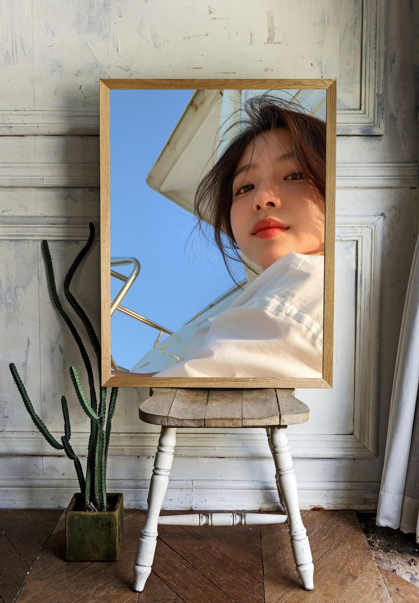 Sunlit Portrait Photography Poster. — room view 1