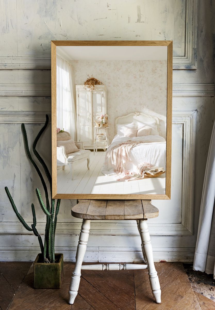 Romantic French Bedroom Photography Poster. room preview