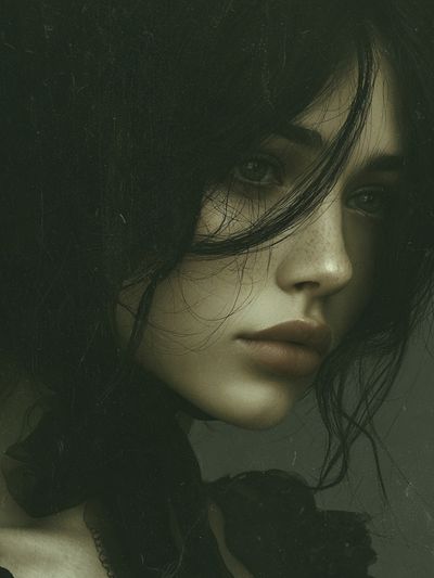 Moody Woman Portrait Print.