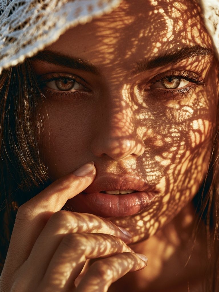 Shadowed Portrait Photography Poster. poster — photography art