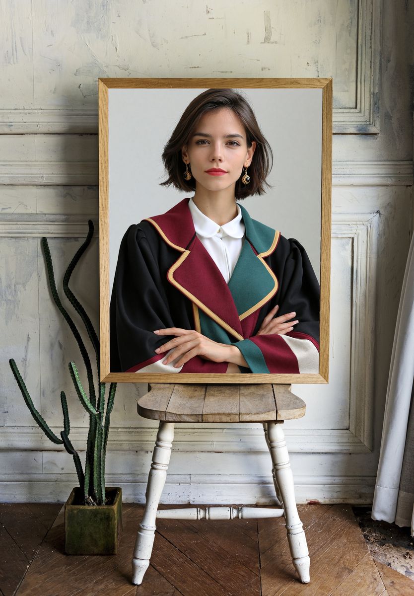 Elegant Portrait Photography Poster. — room view 1