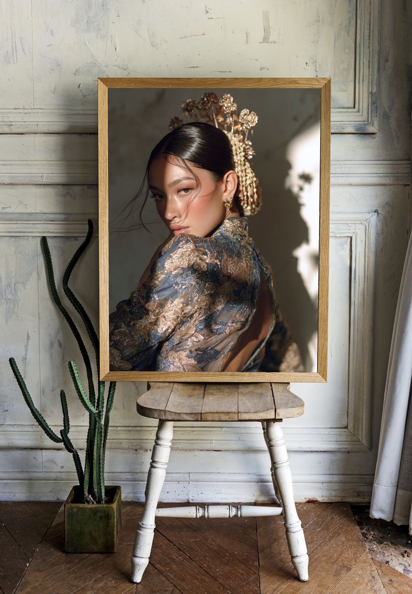 Elegant Portrait Photography Poster. — room view 1