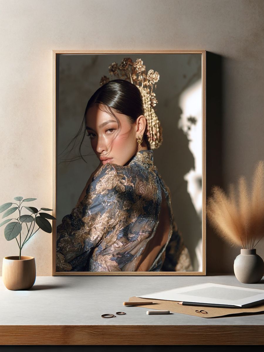 Elegant Portrait Photography Poster. — room view 2