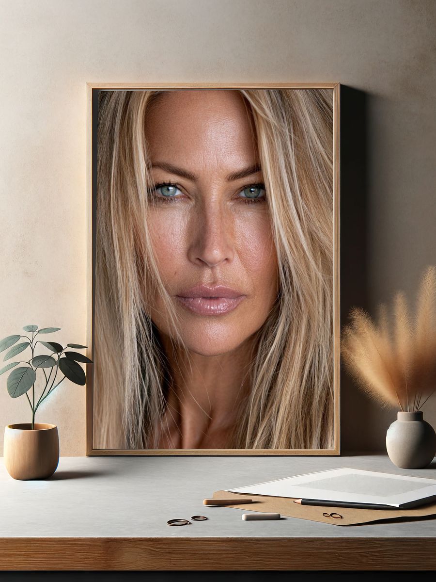 Blonde Portrait Photography Poster. — room view 2