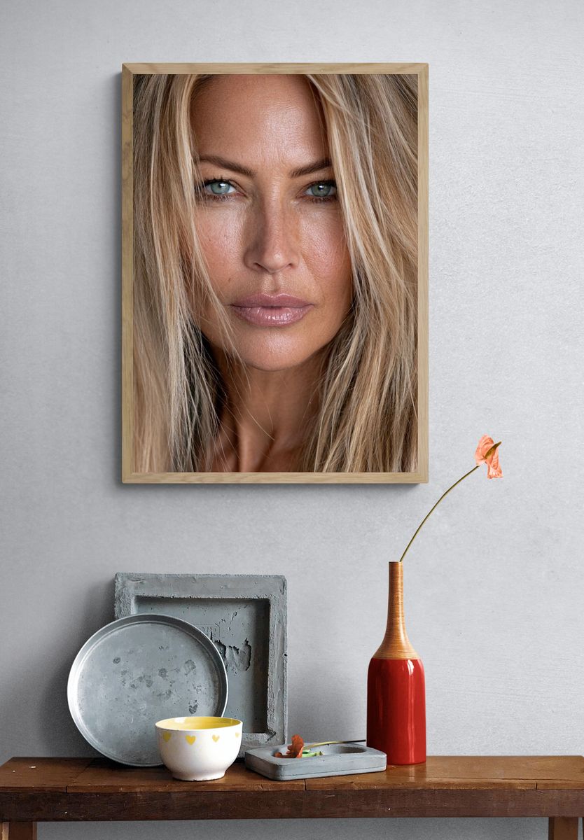 Blonde Portrait Photography Poster. — room view 3