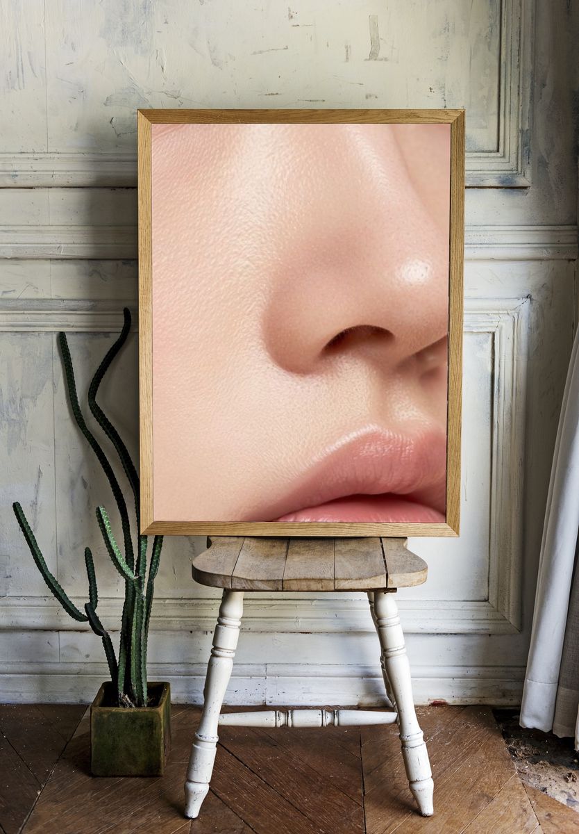 Soft Skin Close-Up Photography Poster. room preview