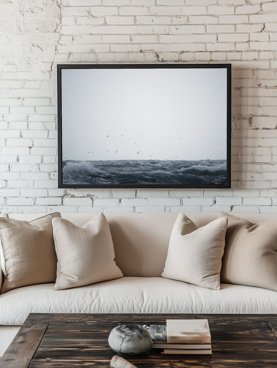 Flock seagull flying Isle Jersey. — room view 1
