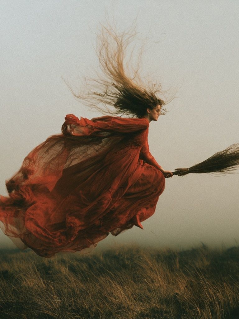Floating Witch Portrait Photography Poster. poster — photography art