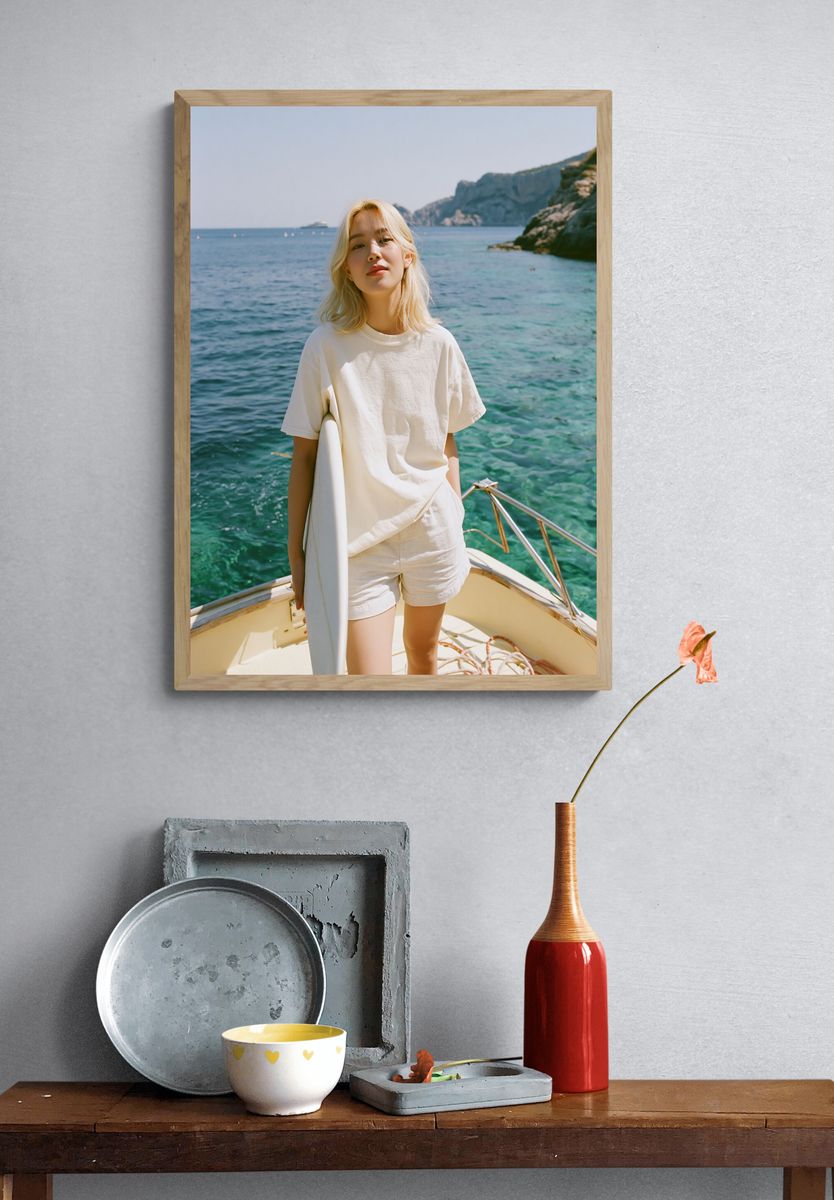Seaside Portrait Photography Poster. — room view 3