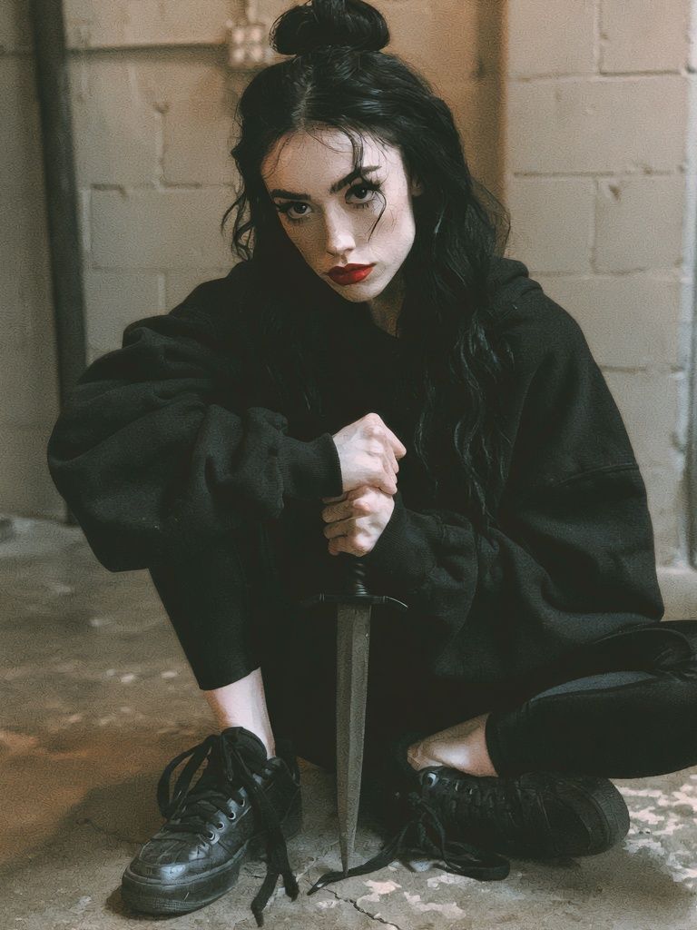 Gothic Sword Portrait Print. poster detail