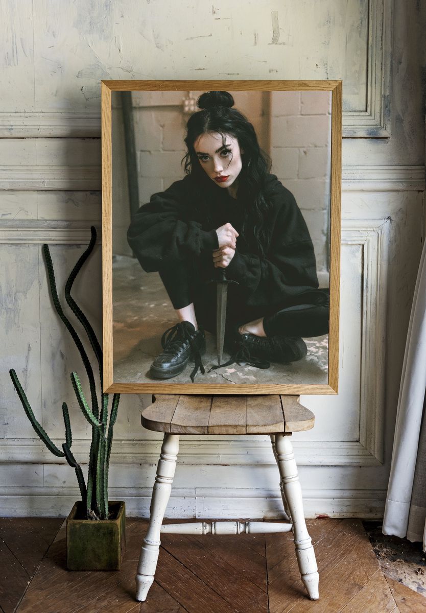 Gothic Sword Portrait Print. — room view 1
