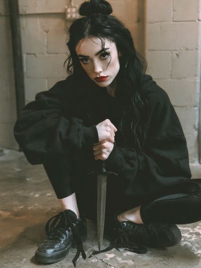 Gothic Sword Portrait Print.