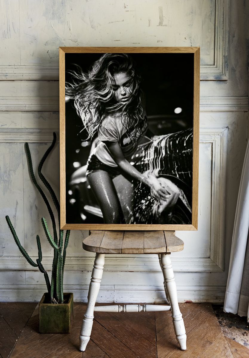 Dynamic Car Wash Portrait Print. — room view 1