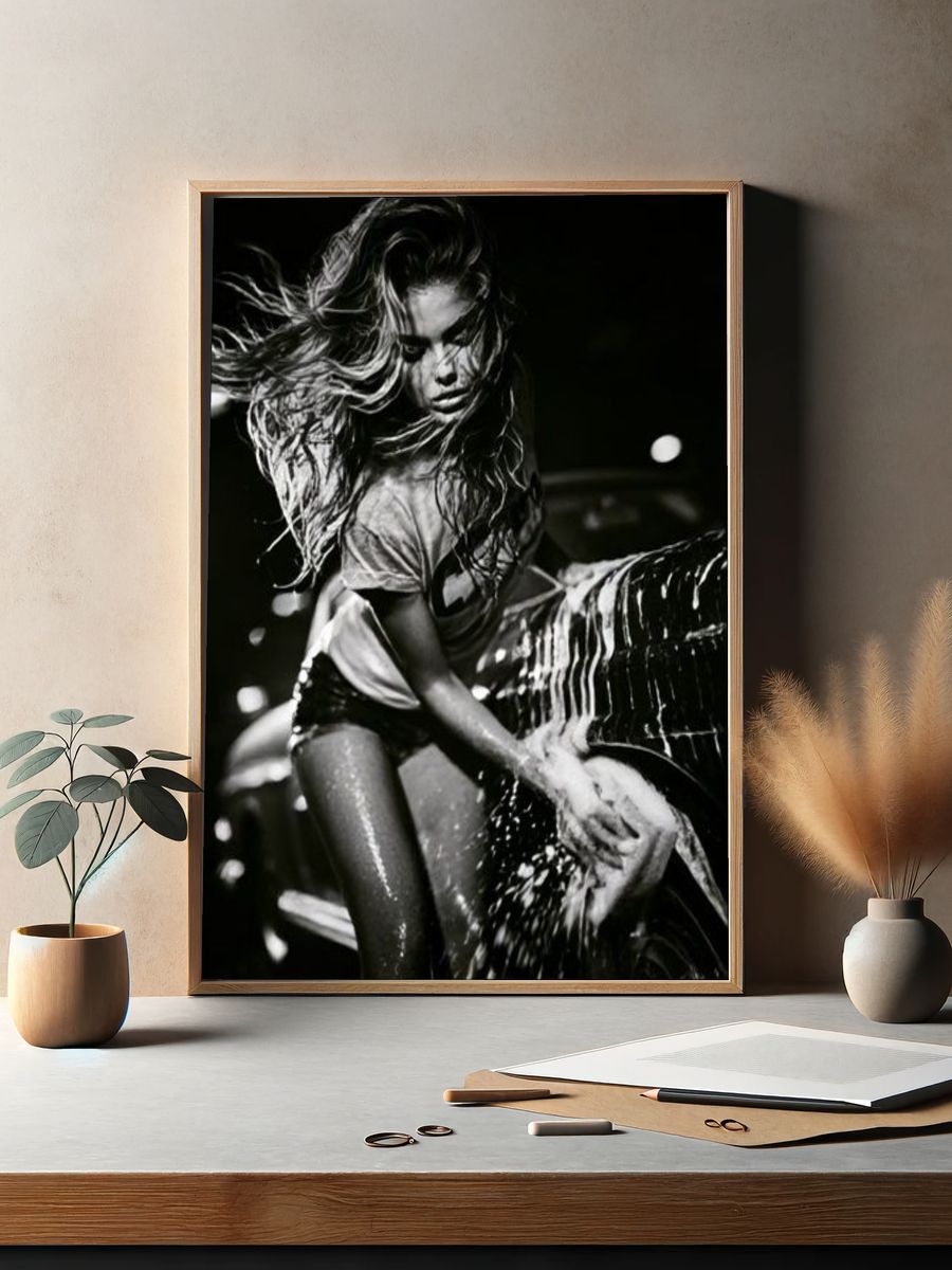 Dynamic Car Wash Portrait Print. — room view 2