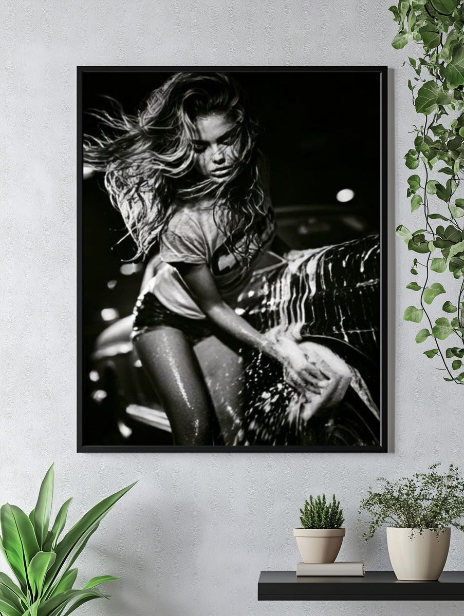 Dynamic Car Wash Portrait Print. — room view 4