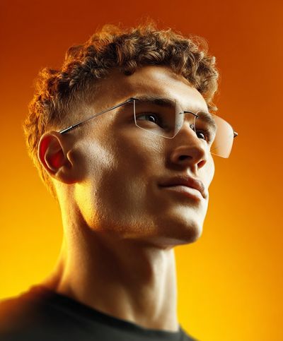 Golden Portrait Photography Poster. poster print