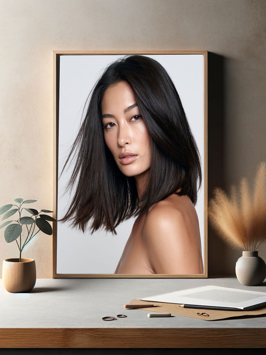 Minimalist Beauty Portrait Poster. — room view 2