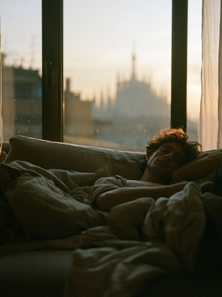 Sunlit Bedroom Portrait Poster. poster detail