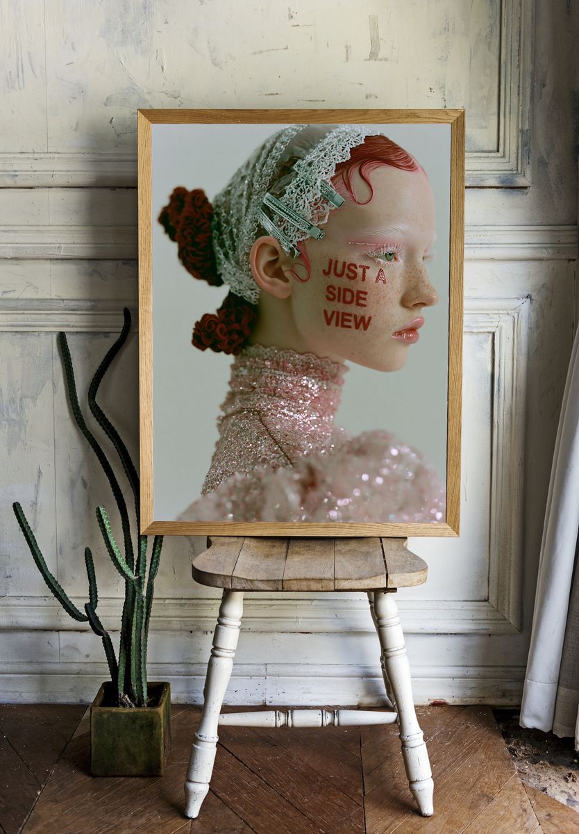 Just a Side View Portrait Print. — room view 1