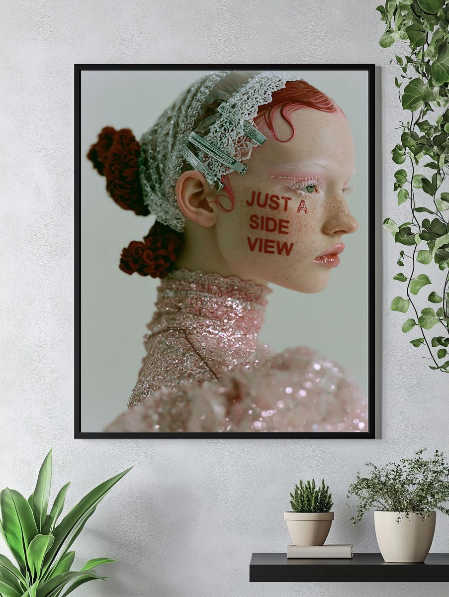 Just a Side View Portrait Print. — room view 4