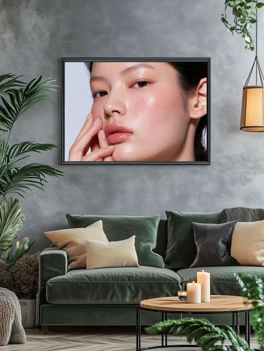 Glossy Beauty Portrait Print. — room view 4