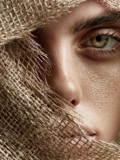 Textured Veil Portrait Print. poster