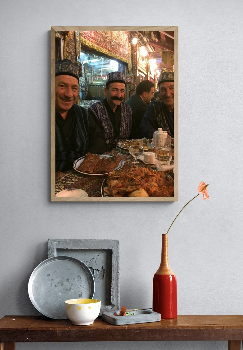 Evening Market Feast Photography Poster. — room view 3