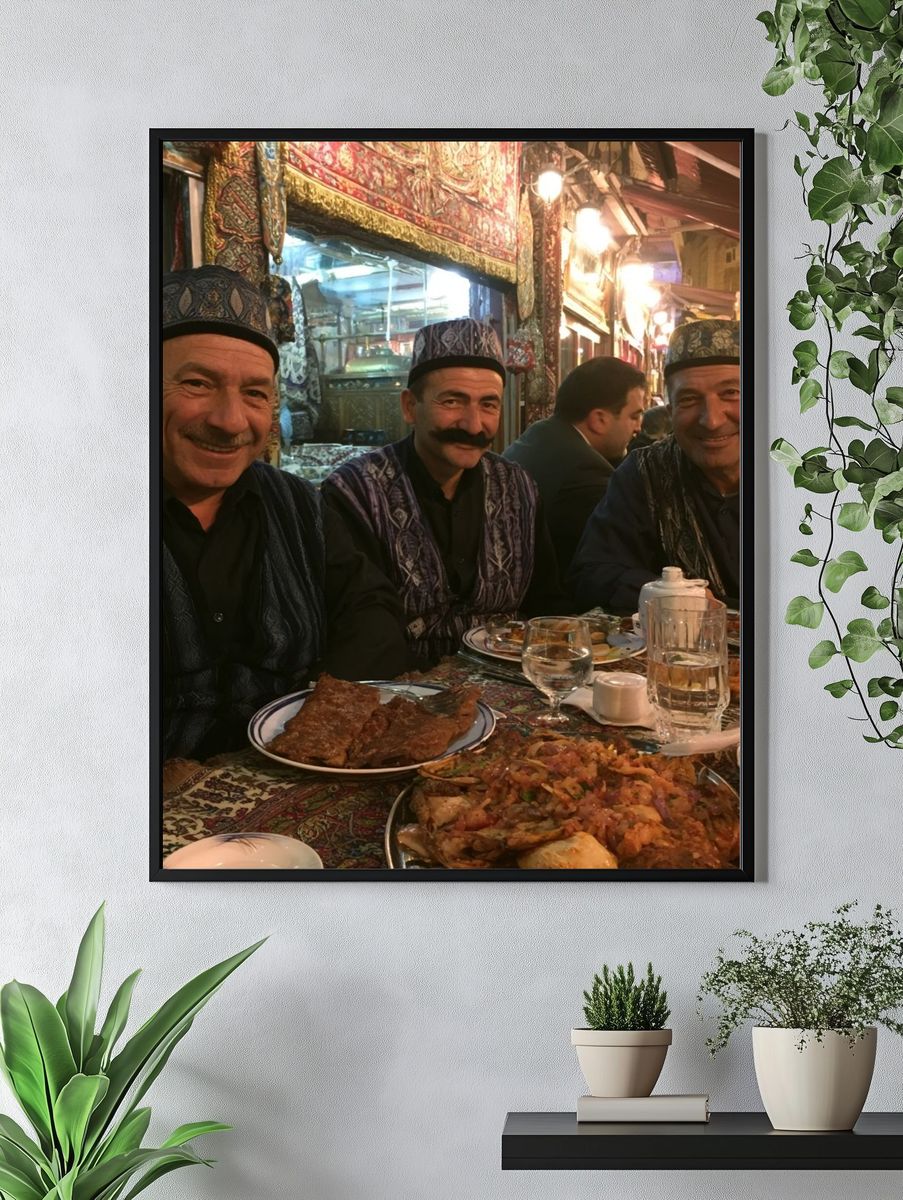 Evening Market Feast Photography Poster. — room view 4
