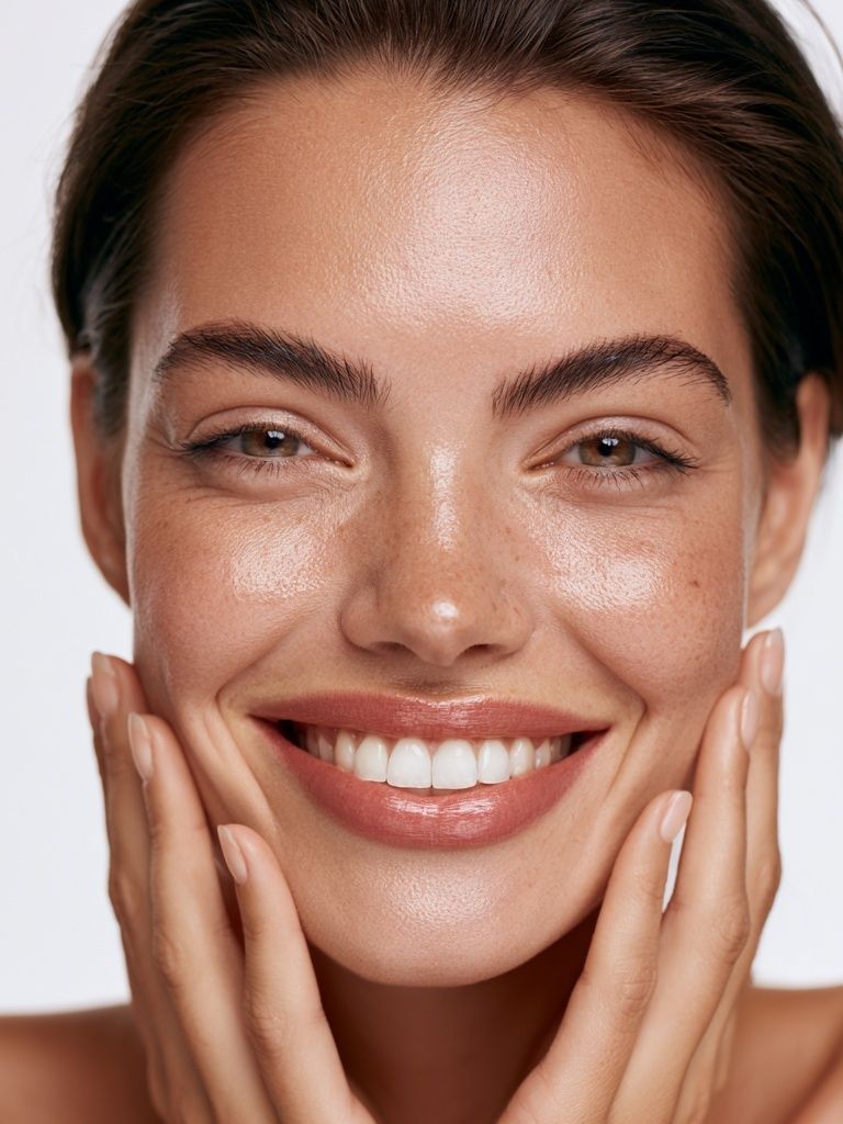 Smiling Woman Portrait Poster. poster — photography art