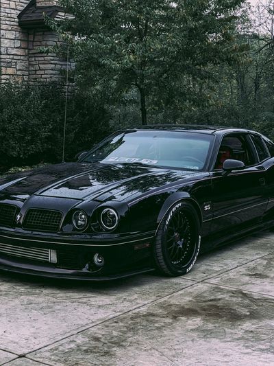 Black Pontiac GTO Street Photography Poster. poster print