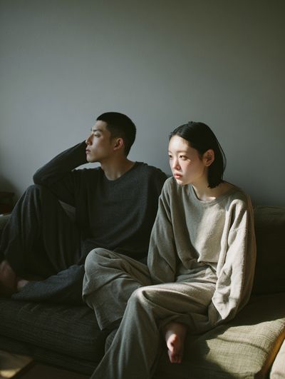 Quiet Couple Portrait Photography Poster. poster print