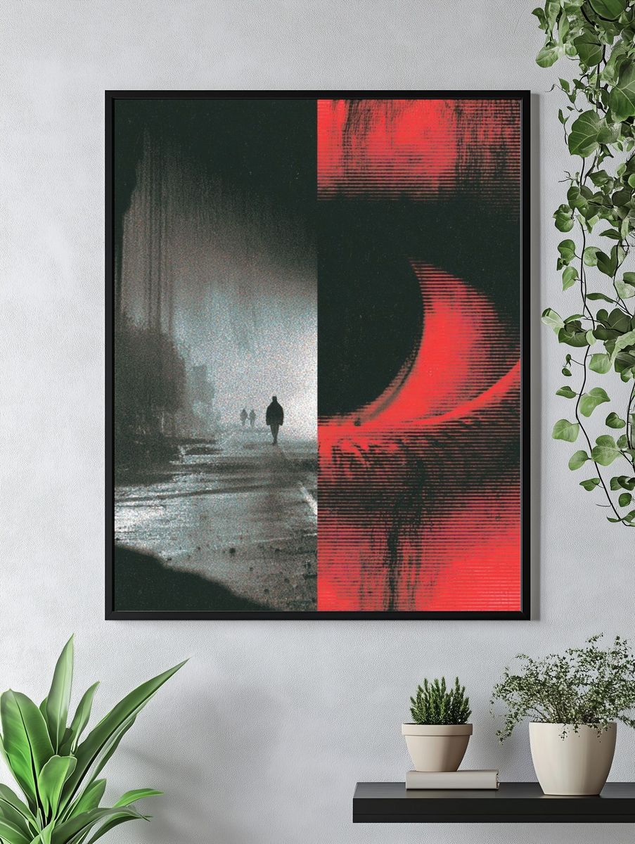 Nocturnal City Walk Photography Poster. — room view 4