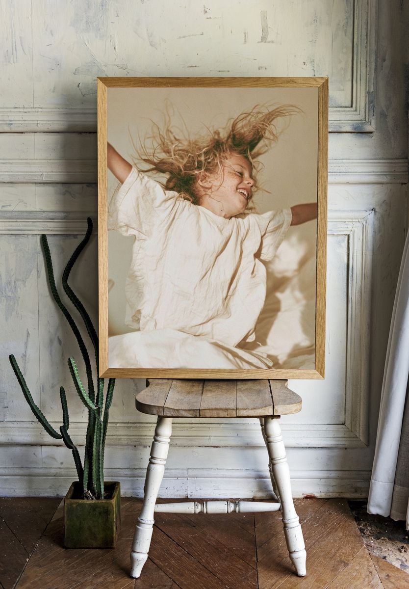 Joyful Child Portrait Photography Poster. — room view 1