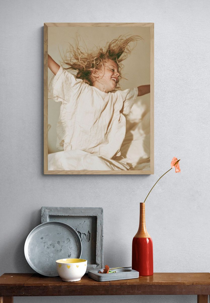 Joyful Child Portrait Photography Poster. — room view 3