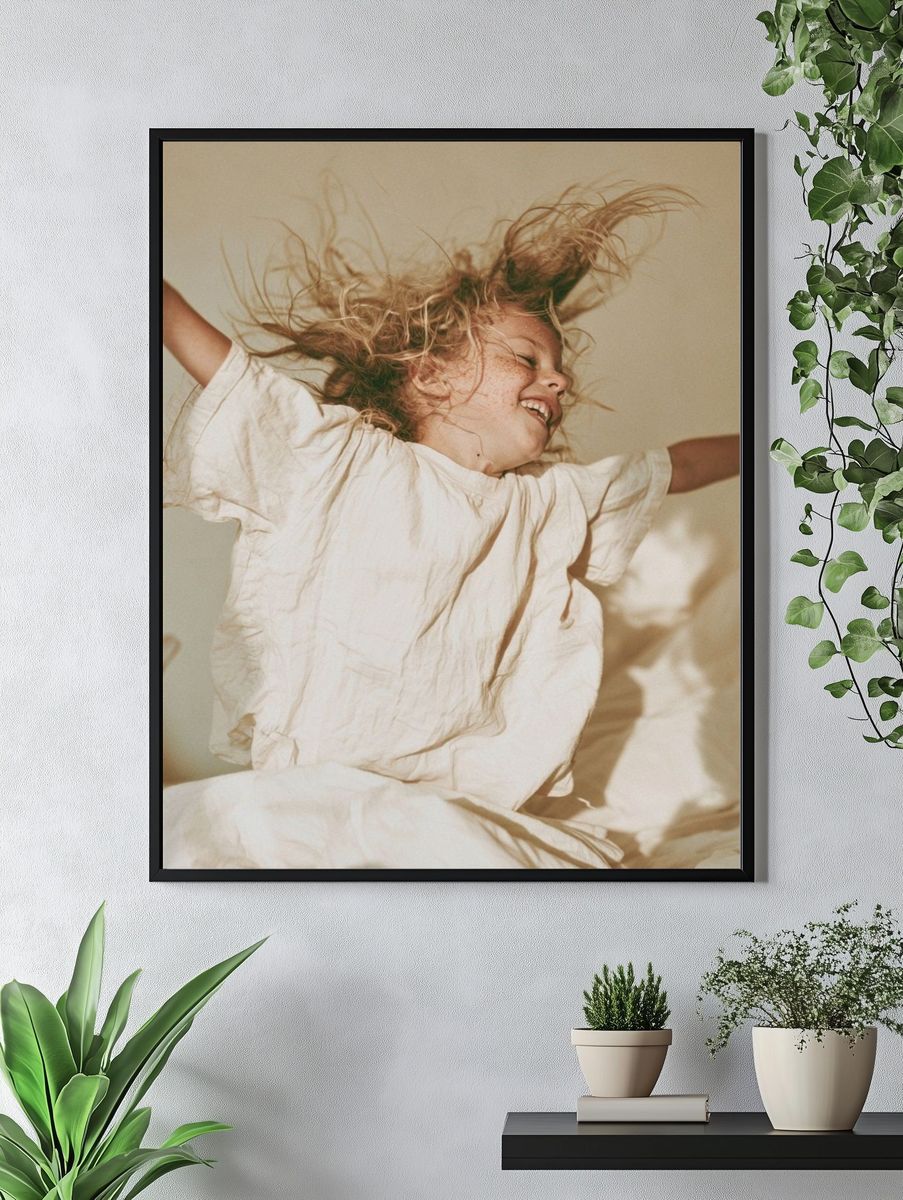 Joyful Child Portrait Photography Poster. — room view 4
