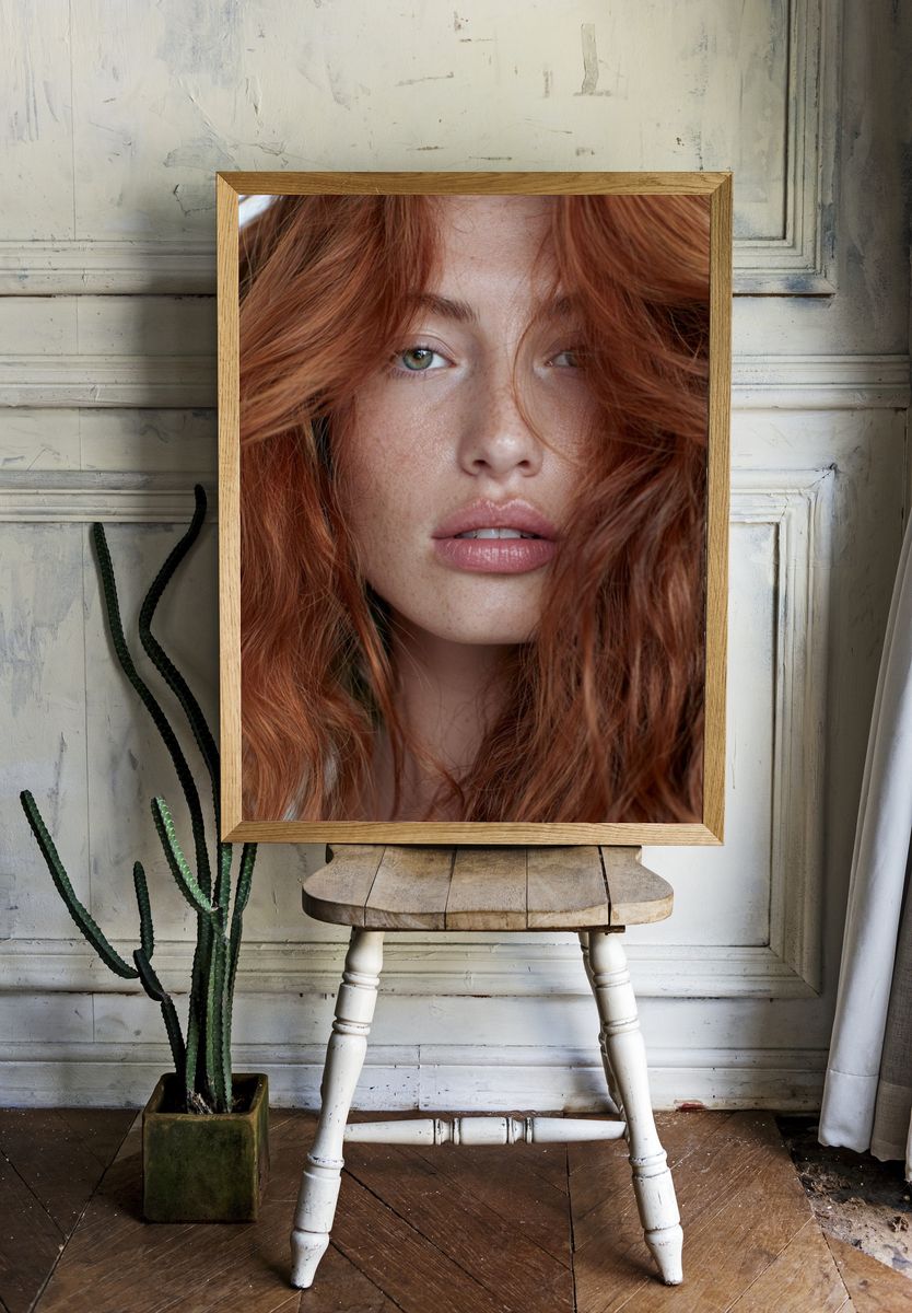 Red Hair Portrait Photography Poster. room preview