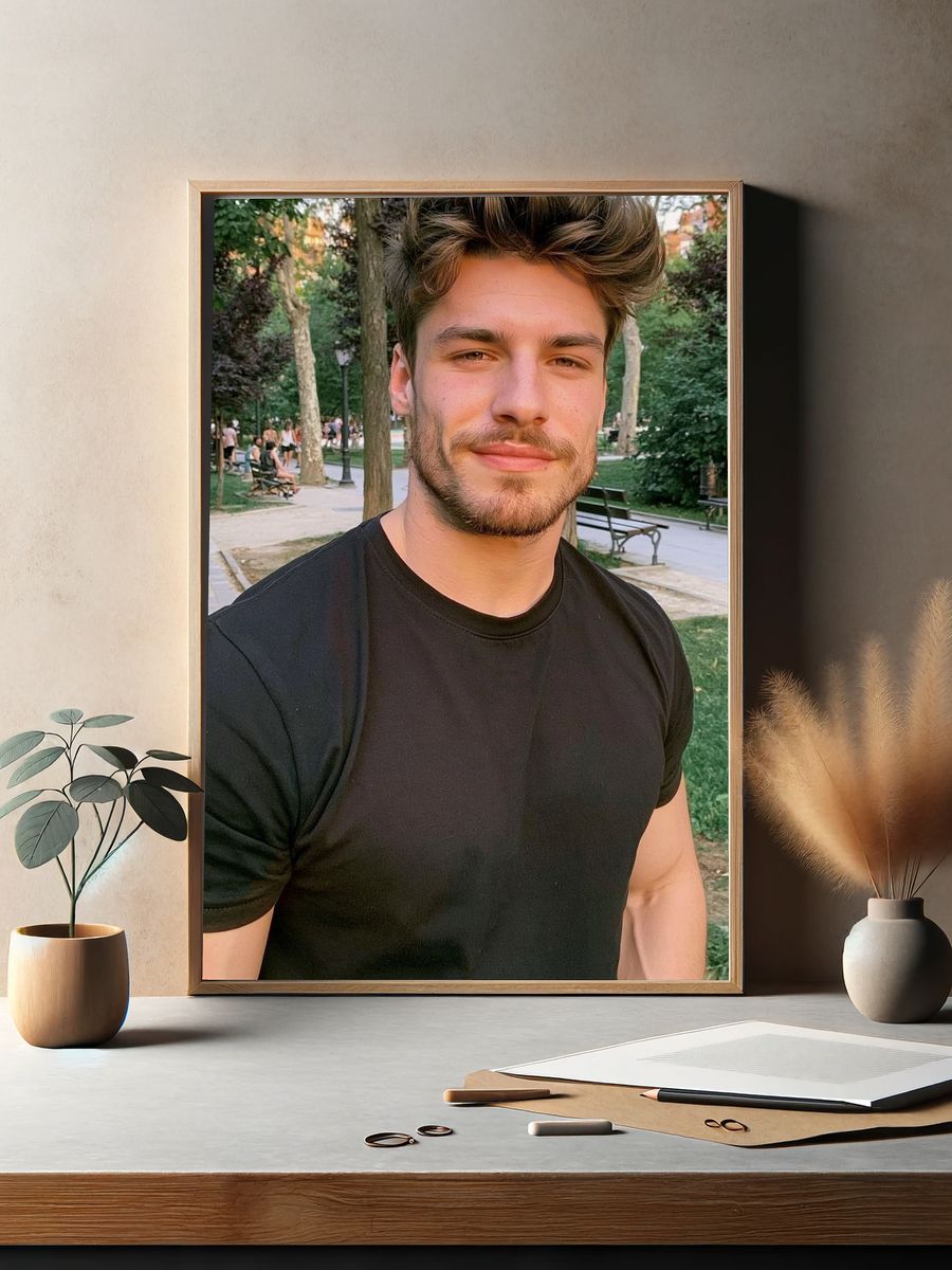 Park Portrait Photography Poster. — room view 2