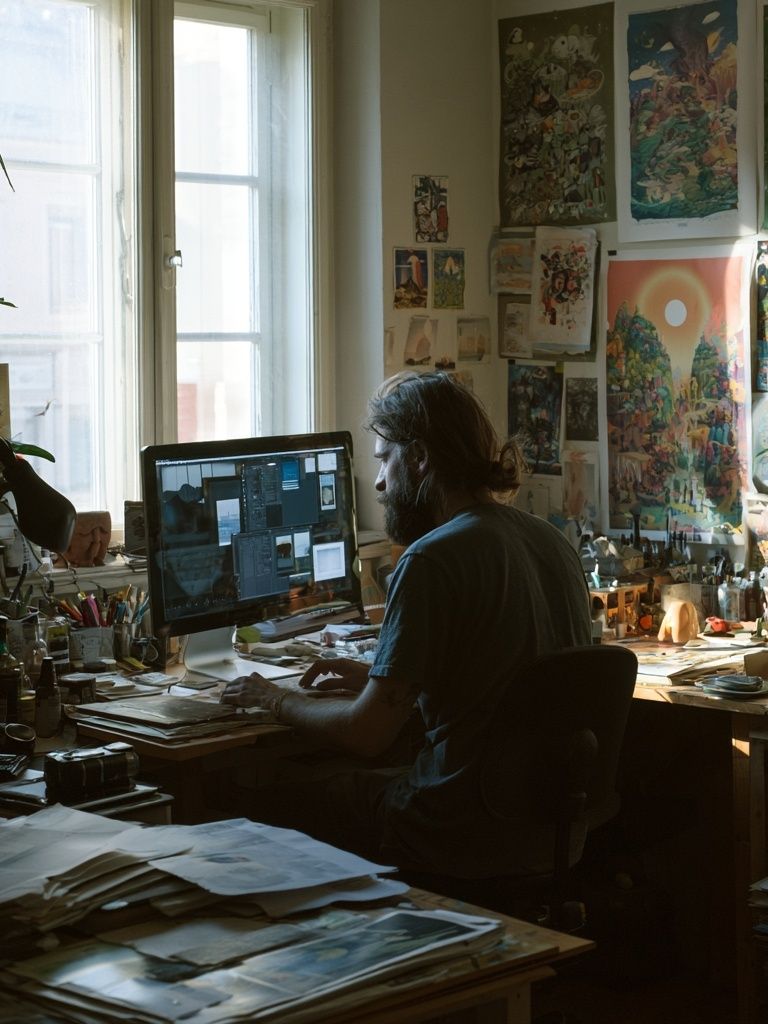 Artist Studio Interior Photography Poster. poster — photography art