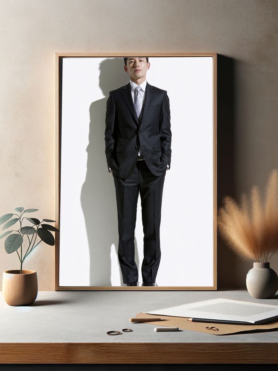Business Suit Portrait Photography Poster. — room view 2