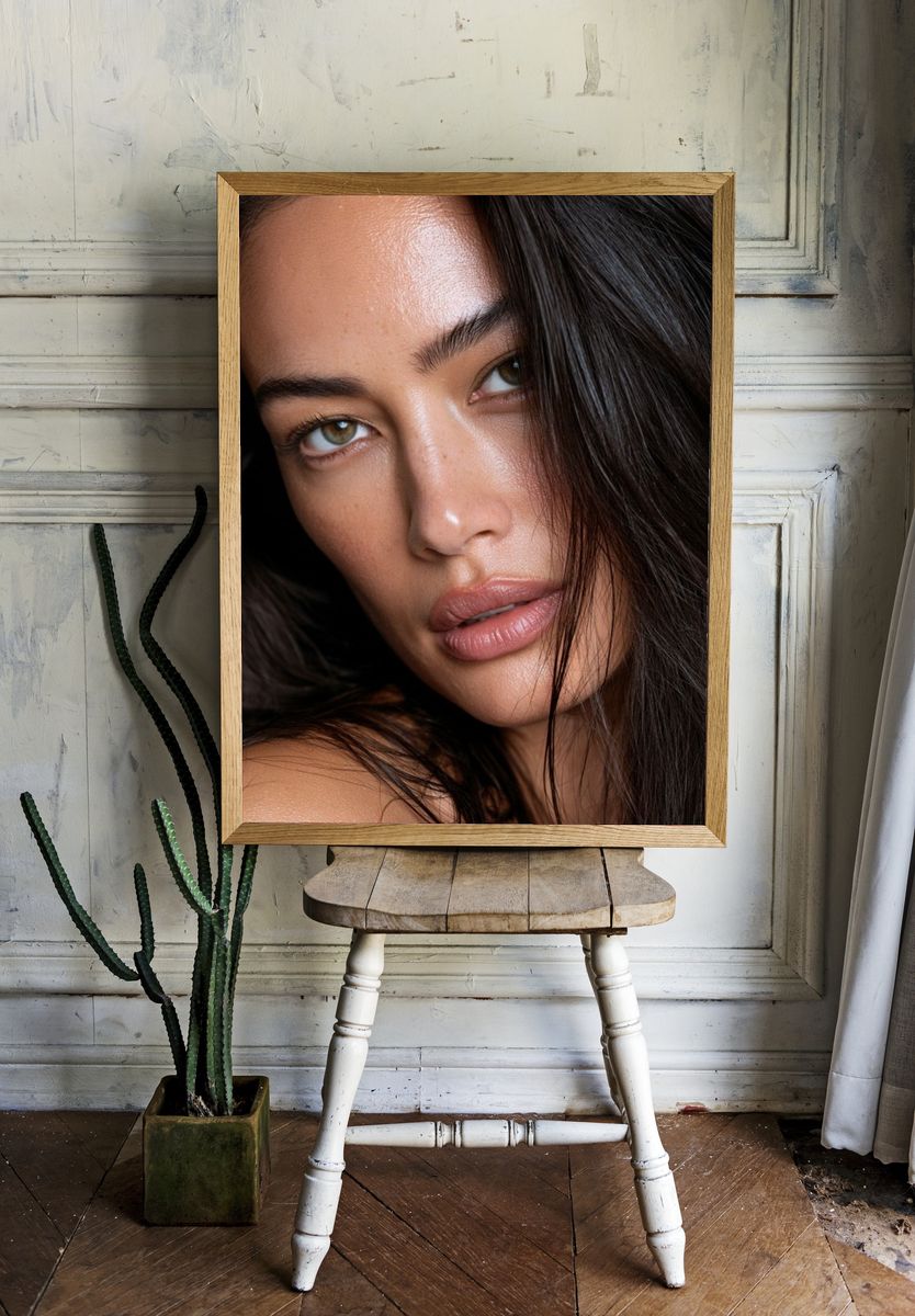 Editorial Beauty Portrait Poster. — room view 1