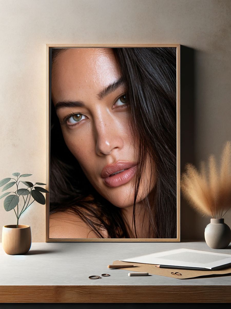 Editorial Beauty Portrait Poster. — room view 2