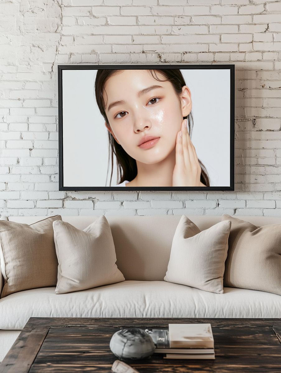 Minimalist Beauty Portrait Print. — room view 1